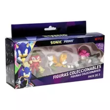 Muñecos Minis De Sonic Sega X3 6cm En Caja Tails Febo