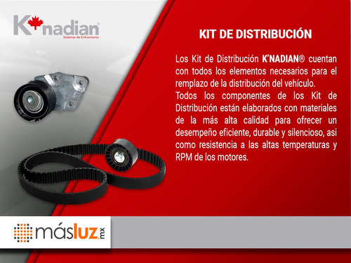 Kit Distribucion Banda Mazda Protege L4 2.0l 01-03 K-nadian Foto 5