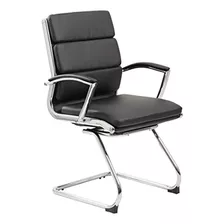 Boss Office Products Silla Con Respaldo Medio Cromada