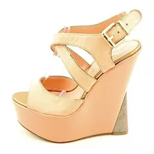 Sandalias Mujer Plataforma Cuero Importadas Jessica Simpson 