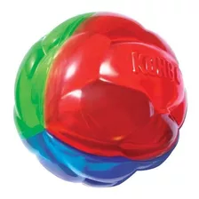 Kong Twistz Pelota Perro Grande Colores Resistente Y Flota Color Verde/rojo