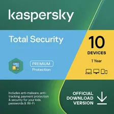 Licencia Karpesky Total Security 10 Pc 1 Año De Renovación