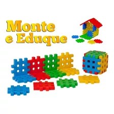 Bloco Monte Eduque Multi Encaixes Jogo De Encaixe 40 Peças 