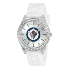 Reloj Mujer Game Time Nhl-fro-win Cuarzo Pulso Blanco En