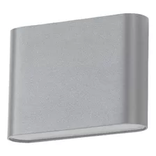 Aplique Lampara Luz Muro Doble Led 2x5w Hogar Decoración Color Gris