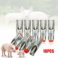 Bebedouro Automatico Para Suino Porco Em Inox Kit 10 Und