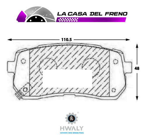 Pastilla Freno Trasera Para Carnival Sedona 3.3 2019 G6df8p Foto 3