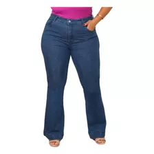 Calça Flare Plus Size Feminina C/ Lycra Moda Grande 46 Ao 60