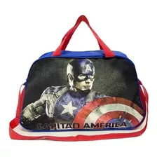 Bolsa Infantil Ou Sacola Viagem Criança Capitão América G F5