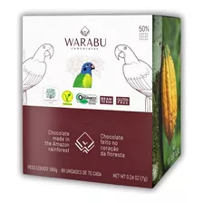 Caixa 80 Uni Chocolate Warabu Vegano Fava Tonka 50% 7g