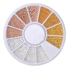 Mini Caviar Strass Decoración Uñas Manicuria Nail Art
