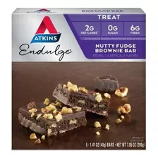 Atkins Endulge Nutty Fudge Brownie, 1.4oz, 5-pack