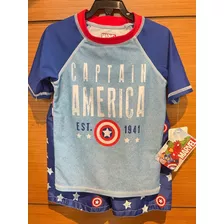Ropa De Baño Niño Capitán América 