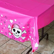 Fun Express Pink Pink Pirate Table Cover