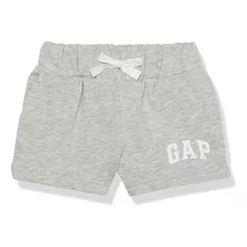 Gap Baby Girls Logo Shorts, Light Heather Grey B08, 18-24 Mo