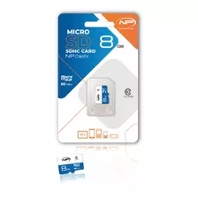 Memoria Micro Sd De 8 Gb Marca New Print, Garantia De 1 Año