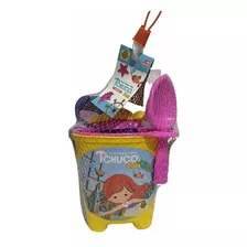 Brinquedo Baldinho De Praia Infantil Kit Com 6 Peças