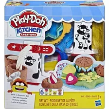 Play Doh Kitchen Creations Kit Leite E Biscoito Hasbro E5471