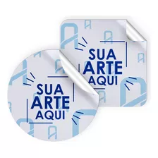 1000 Adesivos Rótulos Em Vinil Personalizado 5x5 Cm