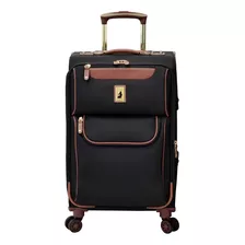 London Fog Westminster 20 Spinner Expandible Carry On, Blac