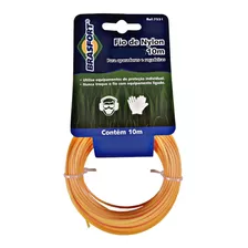 Fio Nylon Roçadeira 3mm X 10 Metros Alta Resistencia Cor Amarelo