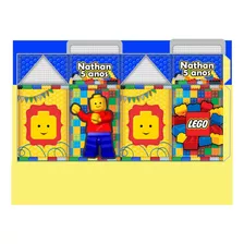 20 Caixas Lego+ 20 Toppers De Docinhos De Brinde 