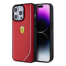 Protector Ferrari Para iPhone 15 Pro Rojo