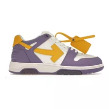 Tenis Off White Out Office - Purple Yellow
