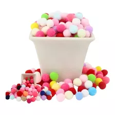 500 Mini Pompom Liso 1 Cm Para Artesanato Promoção