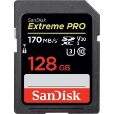 Sandisk Extreme Pro Sdxc 128gb 170mb/s Lacrado Nfe