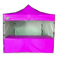 Tenda 3x3 Sanfonada Pvc Balcao 3metros E 3 Laterais 