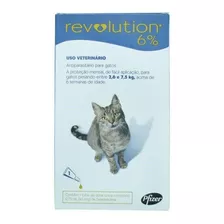 Antipulgas Revolution Para Gatos De 2,6kg A 7,5kg - Zoetis