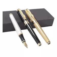 Caneta Tinteiro Jinhao 1200 Dragon Luxo + Caixa Tinta E Case