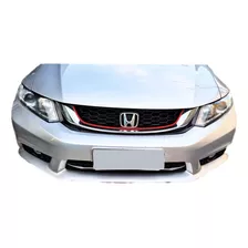 Aplique Friso Grade Honda Civic Vermelho Sport Detalhe 