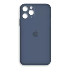Carcasa Silicona Compatible Con iPhone 11 Color Gris Azulado