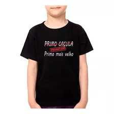 Camiseta Promovido A Primo Mais Velho Infantil Camisa Caçula