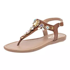 Sandalia De Lady One Para Mujer Camel Ny2508 T5