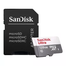 Cartão Memória 128gb Sandisk Ultra Ideal P/ Video Classe 10