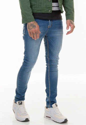 Calça Jeans Premium Masculina Used Skinny Com Lycra  Offert