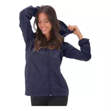 Campera Rompeviento Mujer Con Capucha Impermeable Lluvia