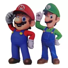 Mario Bros Y Luigi 2 Pack Fiesta Decoración + 80 Sticker 5x5