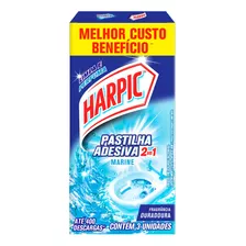 Detergente Sanitário Pastilha Adesiva Marine Harpic 3 Unidades