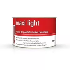Massa Maxi Light Poliester Maxi Rubber 900g 