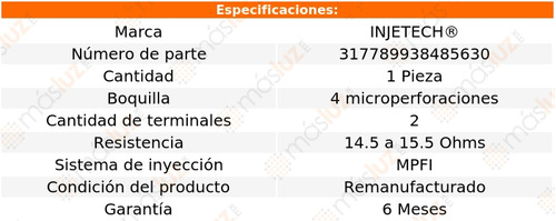 1_ Inyector Combustible Ford E-350 Cw V8 5.4l 97/02 Injetech Foto 4