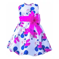 Vestido De Aniversário Da Minnie Rosa