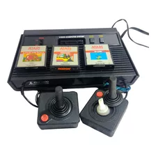 Atari 2600s Polyvox 3 Cartuchos E Caixa
