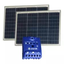 Oferta Pack X 2 Panel Solar 50w Regulador Solar 10a