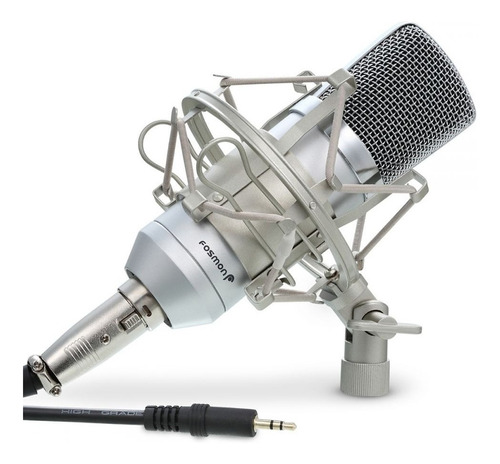Microfono Profesional Fosmon Xlr Condensador Cardioide Pack