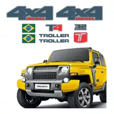 Kit Adesivos Compatível Troller T4 3.2 4x4 Diesel 2017 R601