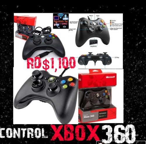 Control Xbox 360 Con Cable